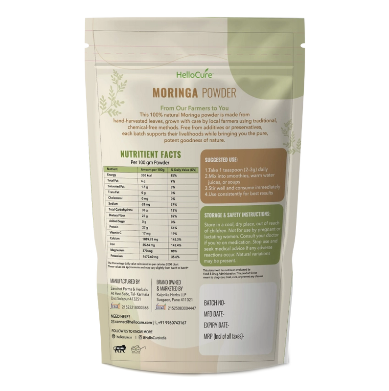 100% Natural Moringa Powder