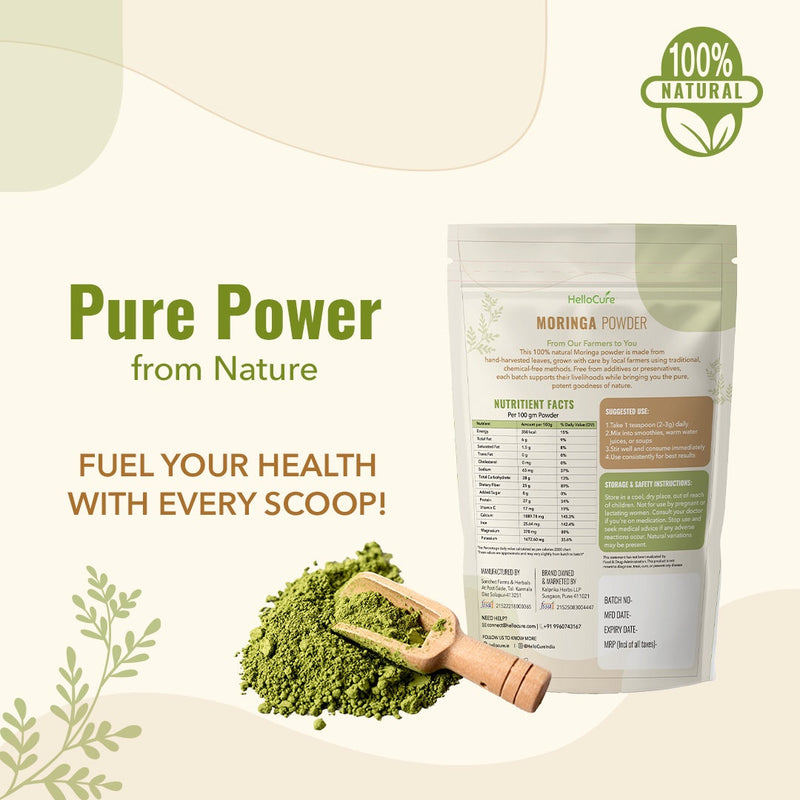 100% Natural Moringa Powder